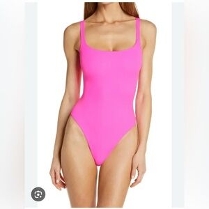 Skims fits everybody neon pink body suit